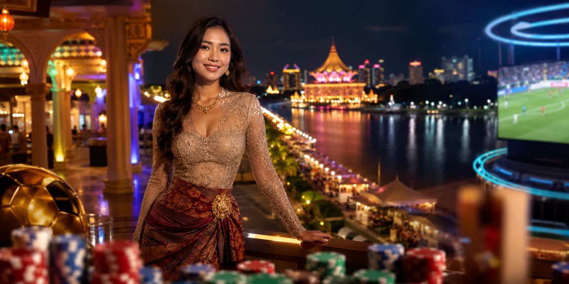 Suasana hiburan kasino gaya Melayu di Kuching Sarawak