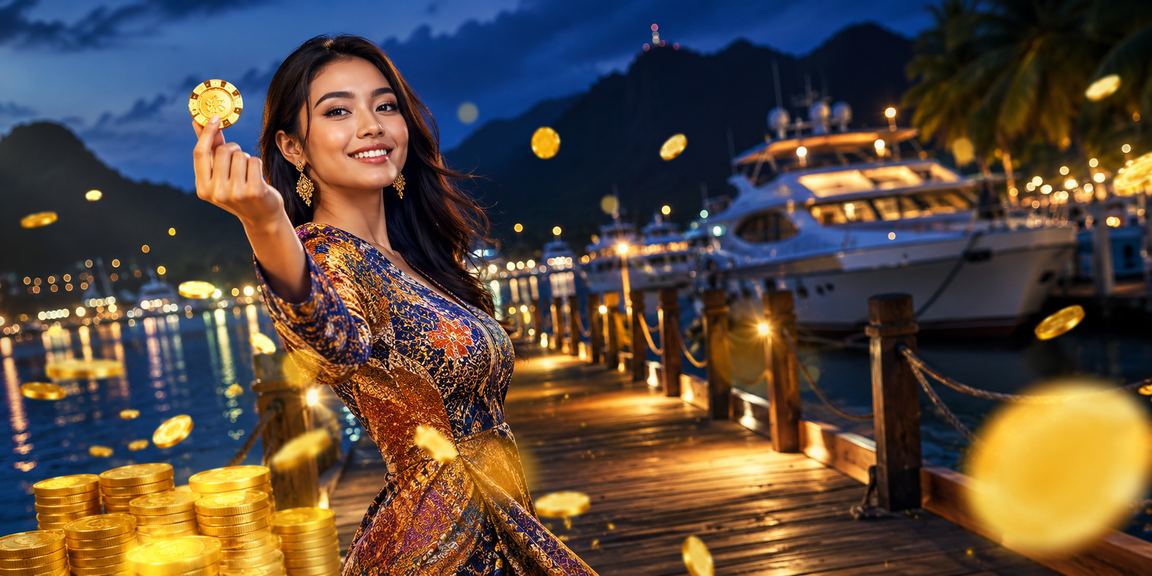 Female user in batik in Langkawi registering account to get platform bonus